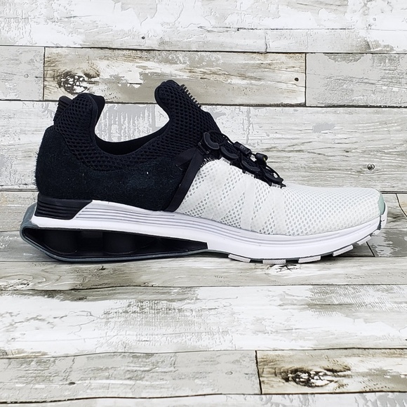 Nike Shox Gravity Mens Running Shoes Black/White - Picture 4 of 8